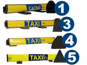 taxi roof sign end caps